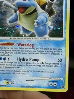 HOLOBLEED Blastoise 2/132 Secret Wonders 2007 Holo Rare Pokemon Card - Image 4