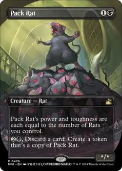 Pack Rat (Anime Borderless) -Foil Light Play MTG Ravnica Remastered - Image 1