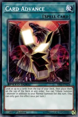 1x Card Advance - 1st Edition NM Eng YuGiOh - Speed Duel Ultimate Predators - Image 1