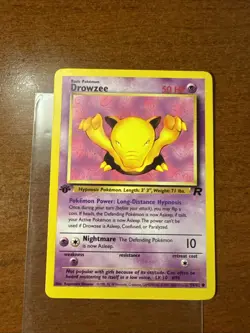 1st Edition Pokemon TCG #96 Drowzee Team Rocket Set 54/82 - Image 1