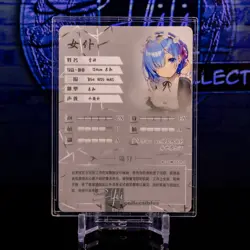 Rem Official Goddess Story Waifu Card NS-10M05SZR-5 TCG Re:Zero Chase - Image 3