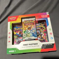 Pokemon TCG First Partner Illustration Collection Series 1 Box 3 Promo Cards New - Image 1