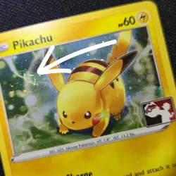 BLEED SWIRL 💫 Pikachu 065/202 League Promo Prize Cosmo Promo Stamp Pokemon Card - Image 1