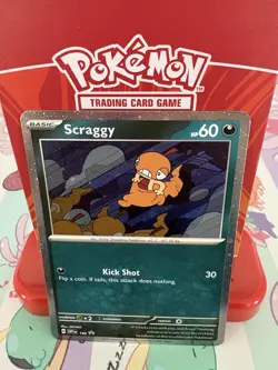 Pokemon Scraggy 186 Scarlet & Violet Promo Cards Cosmos Holo NM - Image 1