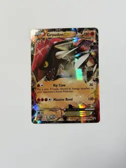 Pokemon Groudon-EX TCG Holo Promo Card XY XY42 - Image 1