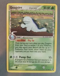 Quagsire Dragon Frontiers Delta Species Non Holo Rare 2006 LP-MP Pokemon Card - Image 1
