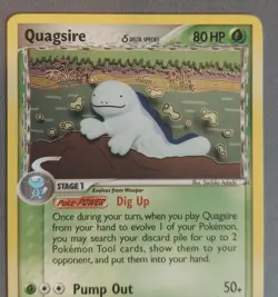 Quagsire Dragon Frontiers Delta Species Non Holo Rare 2006 LP-MP Pokemon Card - Image 3