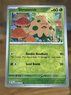 Shroomish - 006/162 - Reverse Holo - Temporal Forces Pokemon Card - Image 1