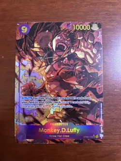 Monkey.D.Luffy OP09-119 SEC Alt Art Emperors in the New World One Piece Card - Image 1