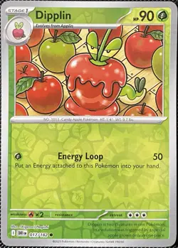 Dipplin 017/182 Sv10: Destined Rivals Reverse Holo - Pokemon Card - Image 1