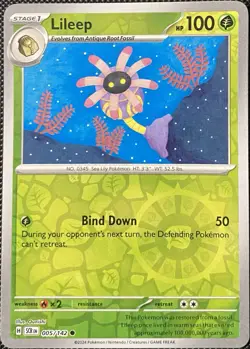 Lileep 005/142 Sv07: Stellar Crown Reverse Holo - Pokemon Card - Image 1