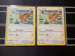 Pokemon Eevee 2022 TCG SW&SH Black Star Promo Holo Card SWSH190 NM Condition - Image 1