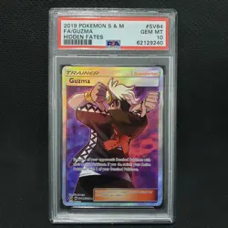 2019 Pokemon: GUZMA SV84/SV94 - [Full Art] - [Hidden Fates] - Gem Mint PSA 10 💎 - Image 1
