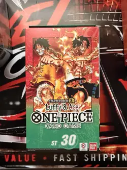 Bandai One Piece Card Game Starter Deck EX Luffy & Ace ST-30 English - Image 1