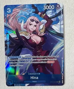 Bandai One Piece Card Game Hina OP12-051 UC Parallel Foil English NM 3000 - Image 1