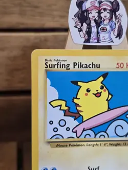 Surfing Pikachu # 28 Black Star Promo WOTC Rare Pokemon Card - Image 3