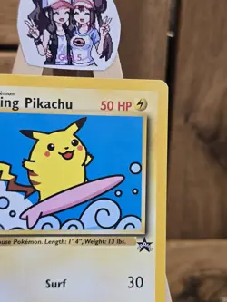 Surfing Pikachu # 28 Black Star Promo WOTC Rare Pokemon Card - Image 4