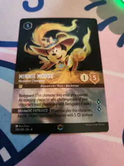 Minnie Mouse Musketeer Champion Holo Card 206/204 Enchanted Ursula's Return - Image 1