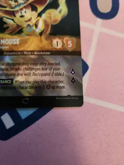 Minnie Mouse Musketeer Champion Holo Card 206/204 Enchanted Ursula's Return - Image 5