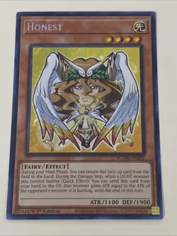 Yugioh Honest Junk Warrior Galaxy Eyes Photon Dragon Chibi Art NM - Free Holo YT - Image 3