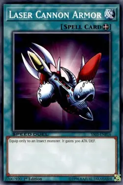 1x Laser Cannon Armor - 1st Editio NM Eng YuGiOh - Speed Duel Ultimate Predators - Image 1