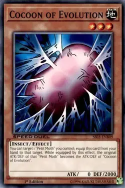 1x Cocoon of Evolution - 1st Editi NM Eng YuGiOh - Speed Duel Ultimate Predators - Image 1
