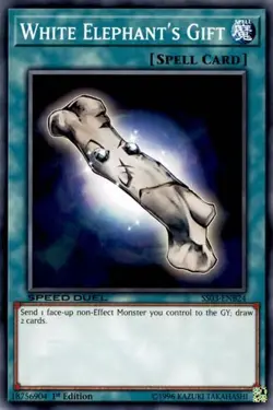 1x White Elephant's Gift (B) - 1st NM Eng YuGiOh - Speed Duel Ultimate Predators - Image 1