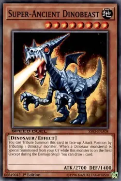 1x Super-Ancient Dinobeast - 1st E NM Eng YuGiOh - Speed Duel Ultimate Predators - Image 1