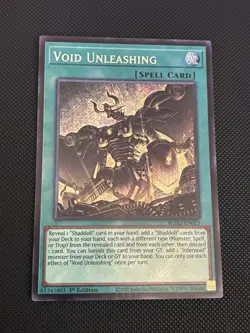 Yugioh! - Void Unleashing BLGG-EN025 Glorious Gallery 1st Edition Secret Rare NM - Image 1