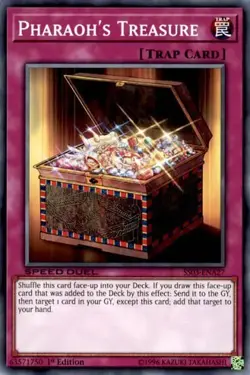 1x Pharaoh's Treasure - 1st Editio NM Eng YuGiOh - Speed Duel Ultimate Predators - Image 1