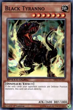 1x Black Tyranno - 1st Edition NM Eng YuGiOh - Speed Duel Ultimate Predators - Image 1
