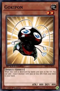 1x Gokipon - 1st Edition NM Eng YuGiOh - Speed Duel Ultimate Predators - Image 1