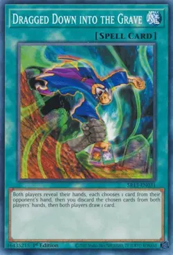 1x Dragged Down into the Grave - 1st Editio NM Eng YuGiOh - Dark World Structure - Image 1