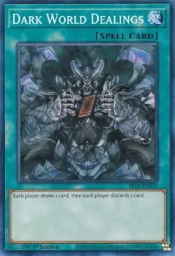 1x Dark World Dealings - 1st Edition NM Eng YuGiOh - Dark World Structure - Image 1
