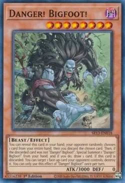 1x Danger! Bigfoot! - 1st Edition NM Eng YuGiOh - Dark World Structure - Image 1