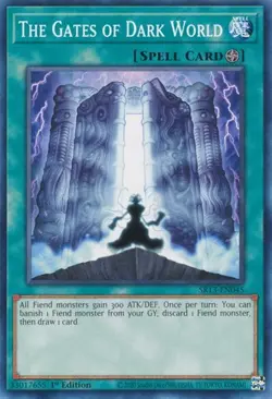 1x The Gates of Dark World - 1st Edition NM Eng YuGiOh - Dark World Structure - Image 1
