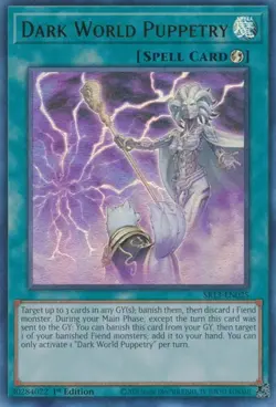 1x Dark World Puppetry - 1st Edition NM Eng YuGiOh - Dark World Structure - Image 1