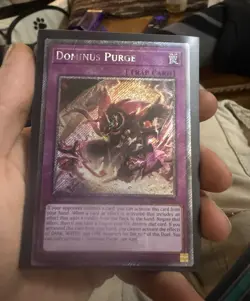 Yu-Gi-Oh! TCG Dominus Purge Trap Secret Rare Holo RA04 English Standard - Image 1