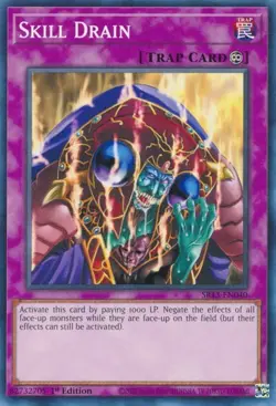 1x Skill Drain - 1st Edition NM Eng YuGiOh - Dark World Structure - Image 1