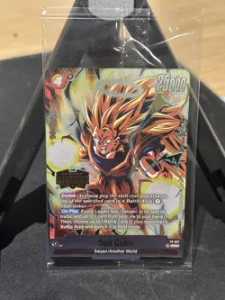 Dragon Ball TCG Winner Card Son Goku Holofoil Release Event FP-077 Fusion World - Image 1