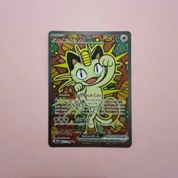 Meowth ex 121/088 NM Special Illustration Rare SIR Perfect Order Pokemon Card En - Image 1