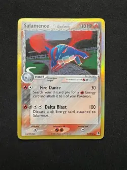 Salamence EX Delta Species Holo Rare Card 14/113 Vintage 2005 Pokemon TCG Card - Image 1