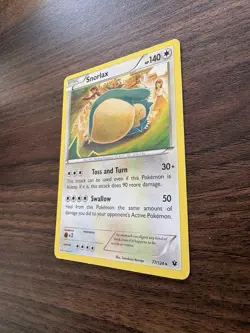 Snorlax - 77/124 - Pokemon Fates Collide XY Non-Holo Rare Card - Image 4