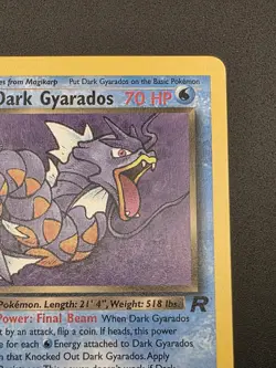 Dark Gyarados 25/82 1st Edition Team Rocket Rare WOTC Vintage Pokemon TCG Card! - Image 4