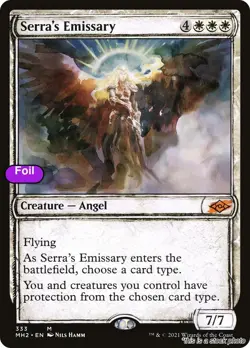 MTG Foil Serra's Emissary (Showcase) Card #333 Modern Horizons 2 NM Magic - Image 1