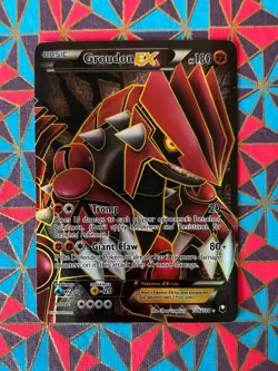 Groudon EX Pokemon Dark Explorers Holographic 106 Full Art Card - Image 1