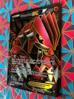 Groudon EX Pokemon Dark Explorers Holographic 106 Full Art Card - Image 2