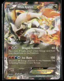 2012 Pokemon Ultra Rare Boundaries Crossed #103 White Kyurem EX - Image 1