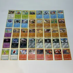 Pokemon TCG Sword & Shield Base Set 40 Card Bundle Common Uncommon Rare No Dups - Image 1