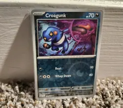 Croagunk 130/198 Card Pokemon Scarlet And Violet Base Set Reverse Holo Common - Image 1